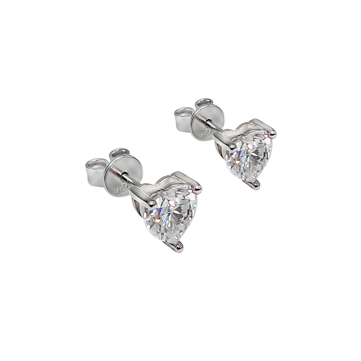 191LV Tiffany Heart Studs Earrings 0.5 Carat