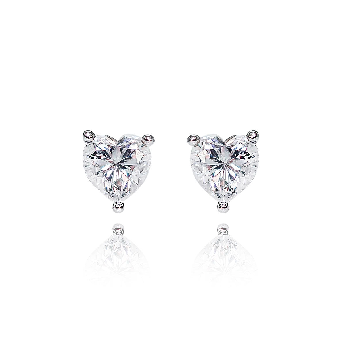 191LV Tiffany Heart Studs Earrings 0.5 Carat